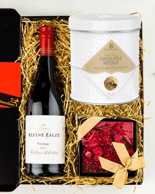 Kleine Zalze Pinotage Cellar vein, vaarika ja tumeda šokolaadi tahvel, gurmeeküpsised