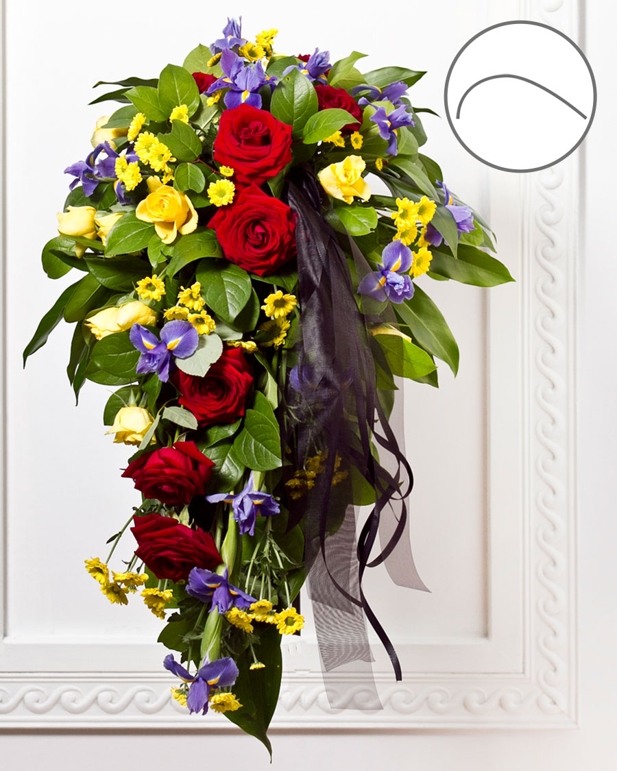 Funeral Bouquet with Ribbon Sympathy & funeral Interflora Eesti. Flower Delivery