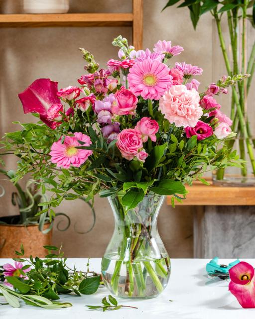 Rõõmus & roosa – floristi fantaasia