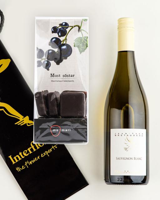 Kinkekott Loire Valley Sauvignon Blanc valge veini ja marmelaadidega