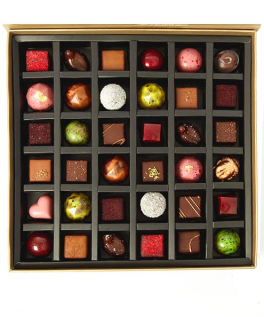 36 handmade chocolates