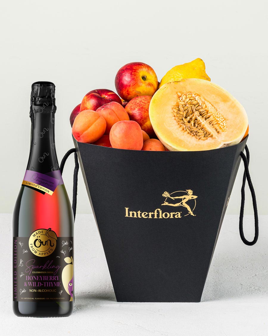 Frutta Italiana – коробка итальянских фруктов + безалкогольное игристое вино