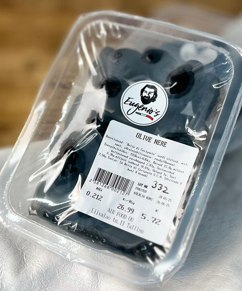 Mustad oliivid (200 g)