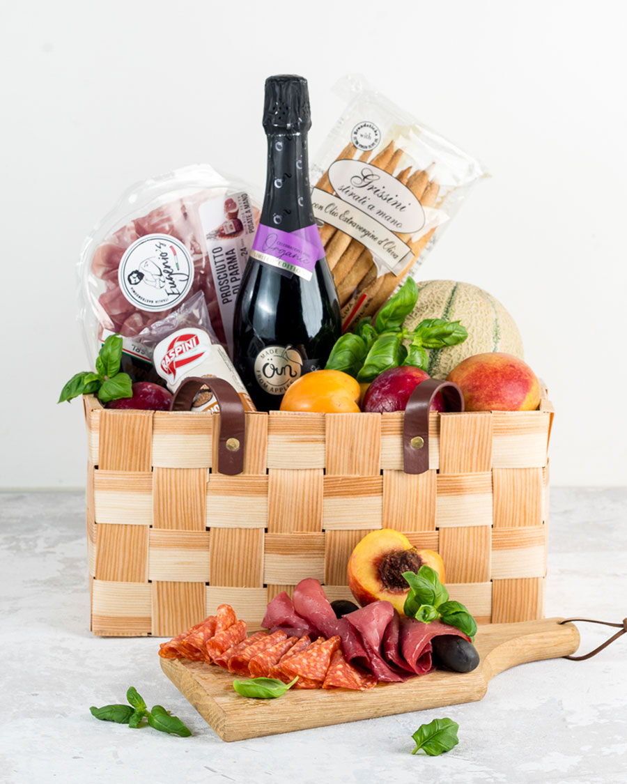 Корзина для пикника Medio с безалкогольным игристым напитком