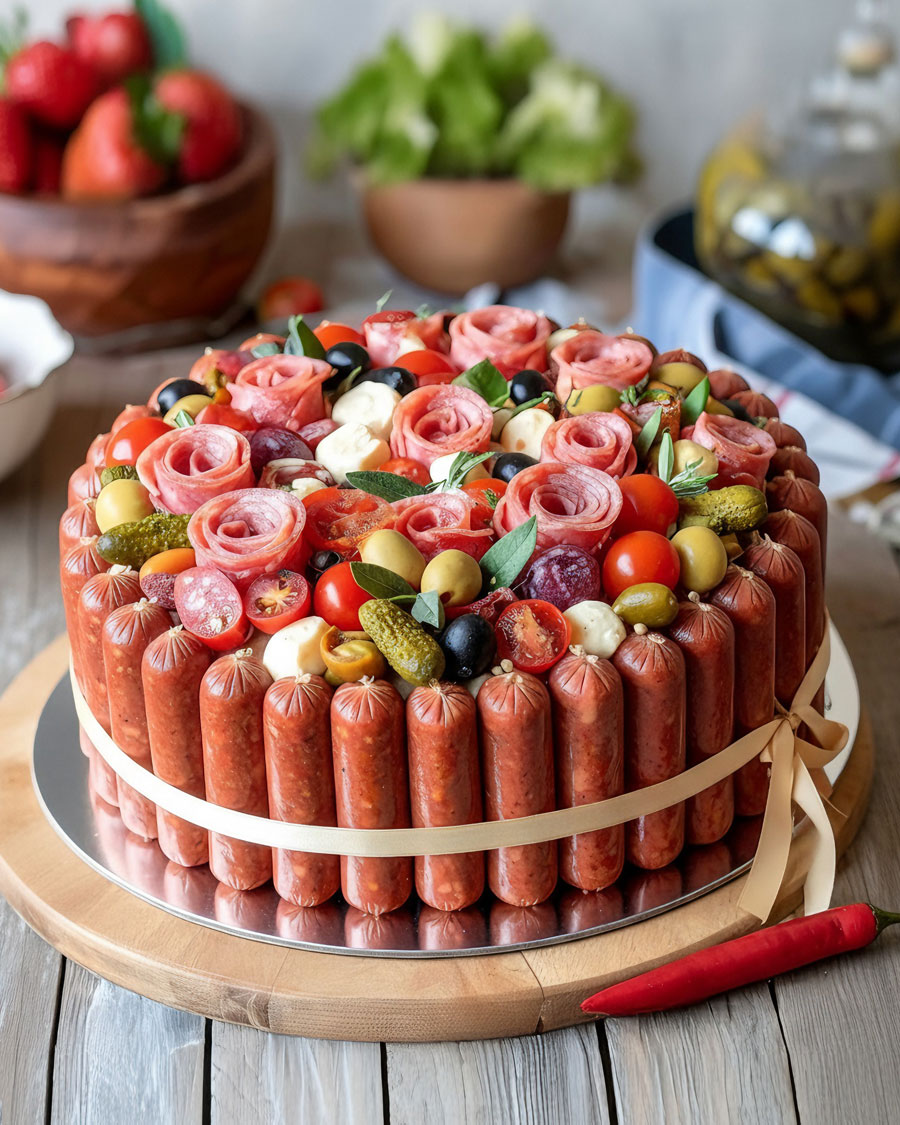 Father´s Day cake „Sausage king“