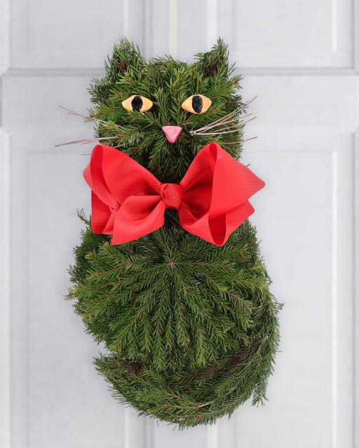 Jõulukiisu – uksele või aknale