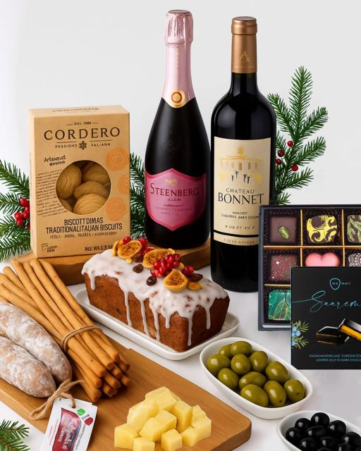 Suur gurmeekarp Chateau Bonnet punase veini ja Steenbergi vahuveiniga